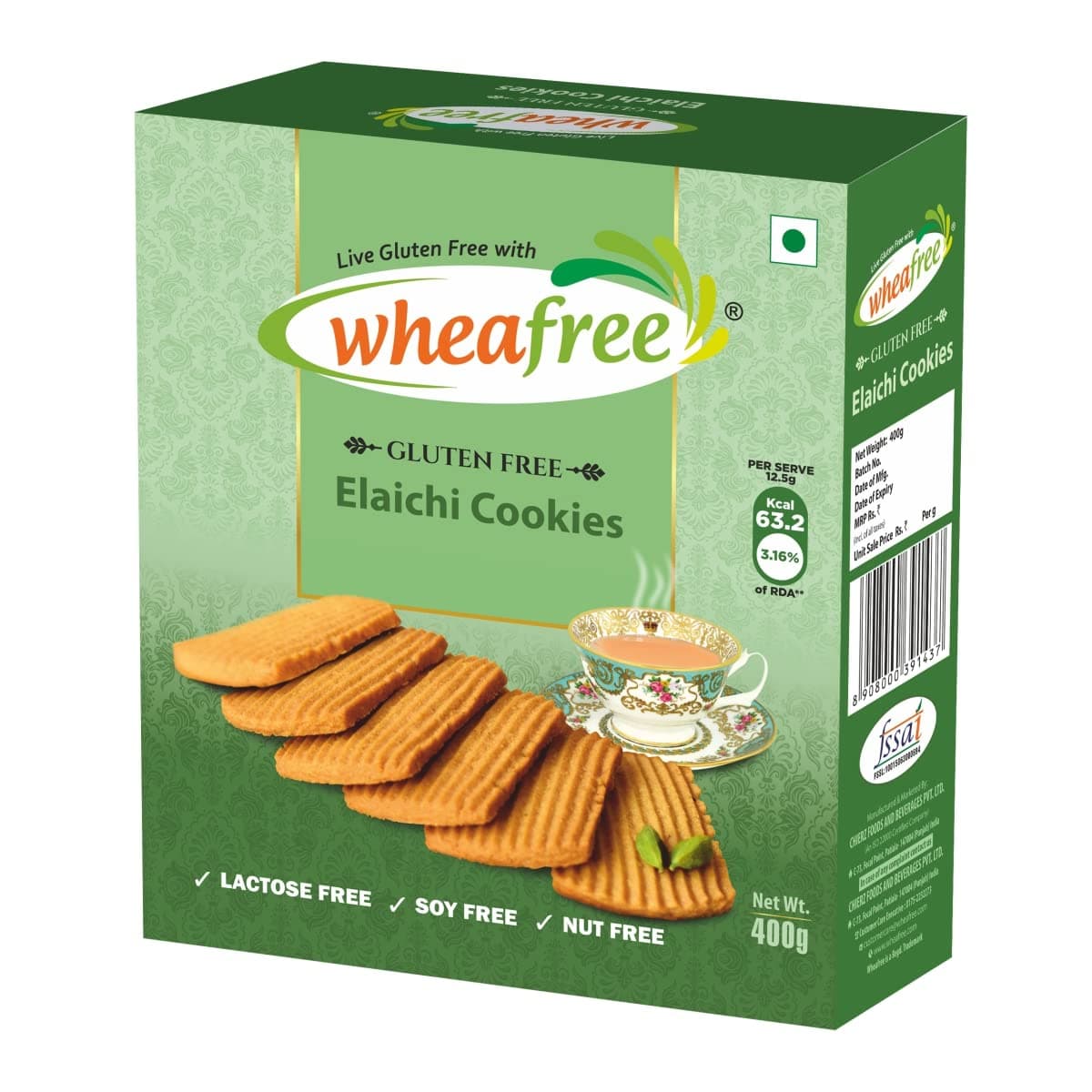 Wheafree Gluten-Free Elaichi Bakery Biscuits
