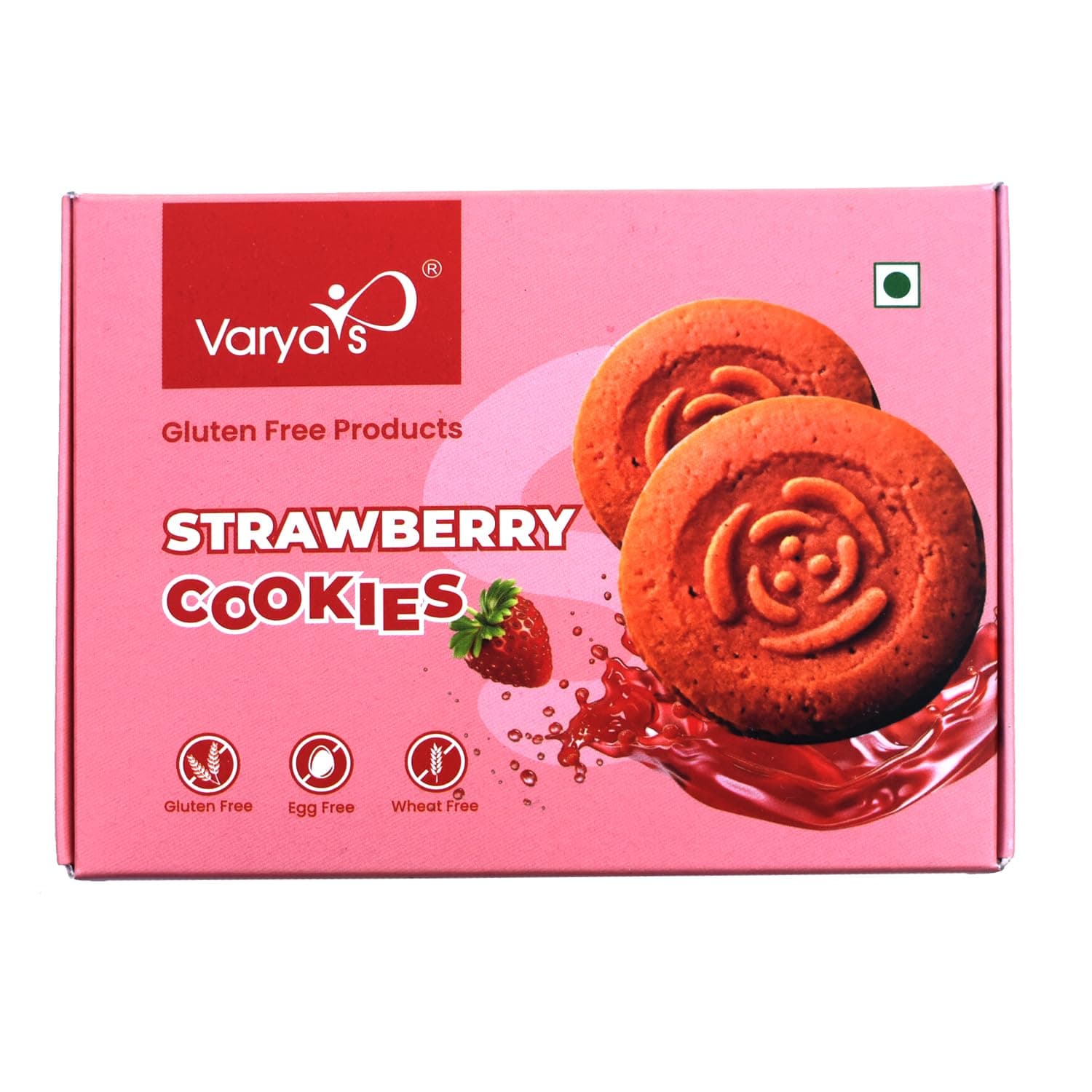 Varyas Gluten Free Strawberry Cookies