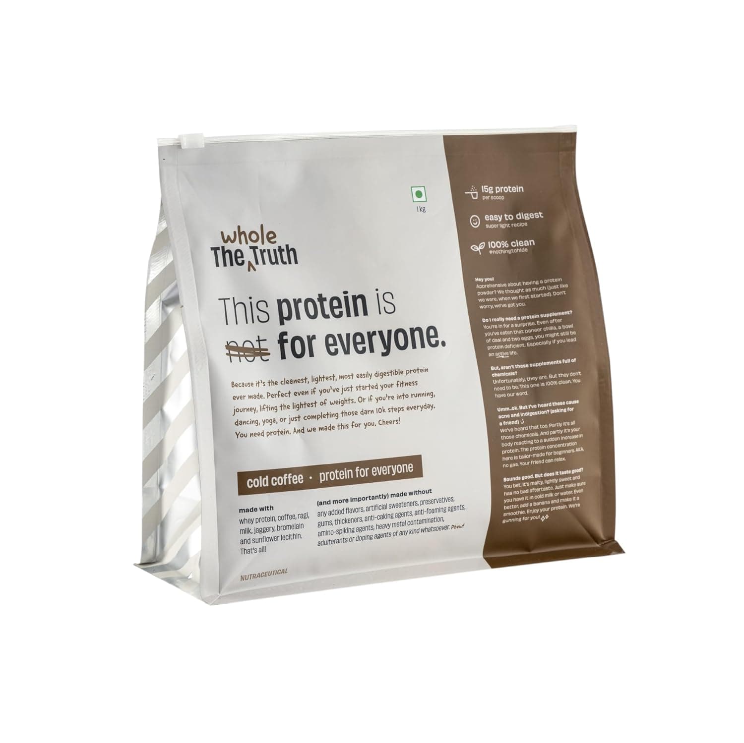 The Whole Truth 15g Protein/Scoop | Cold Coffee