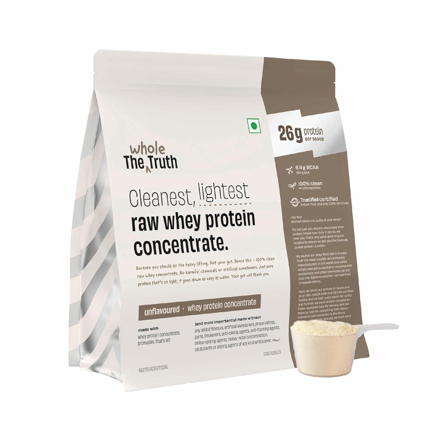 The Whole Truth Whey Protein Concentrate Unflavoured