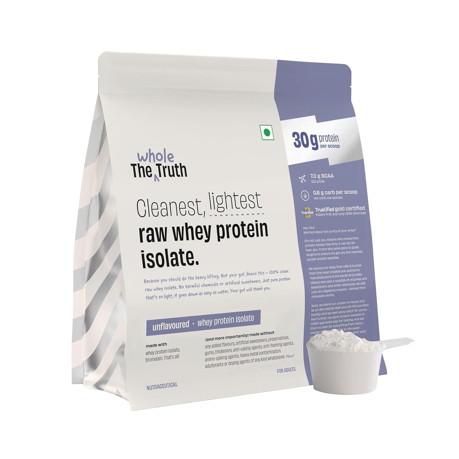 The Whole Truth Whey Protein Isolate Unflavoured
