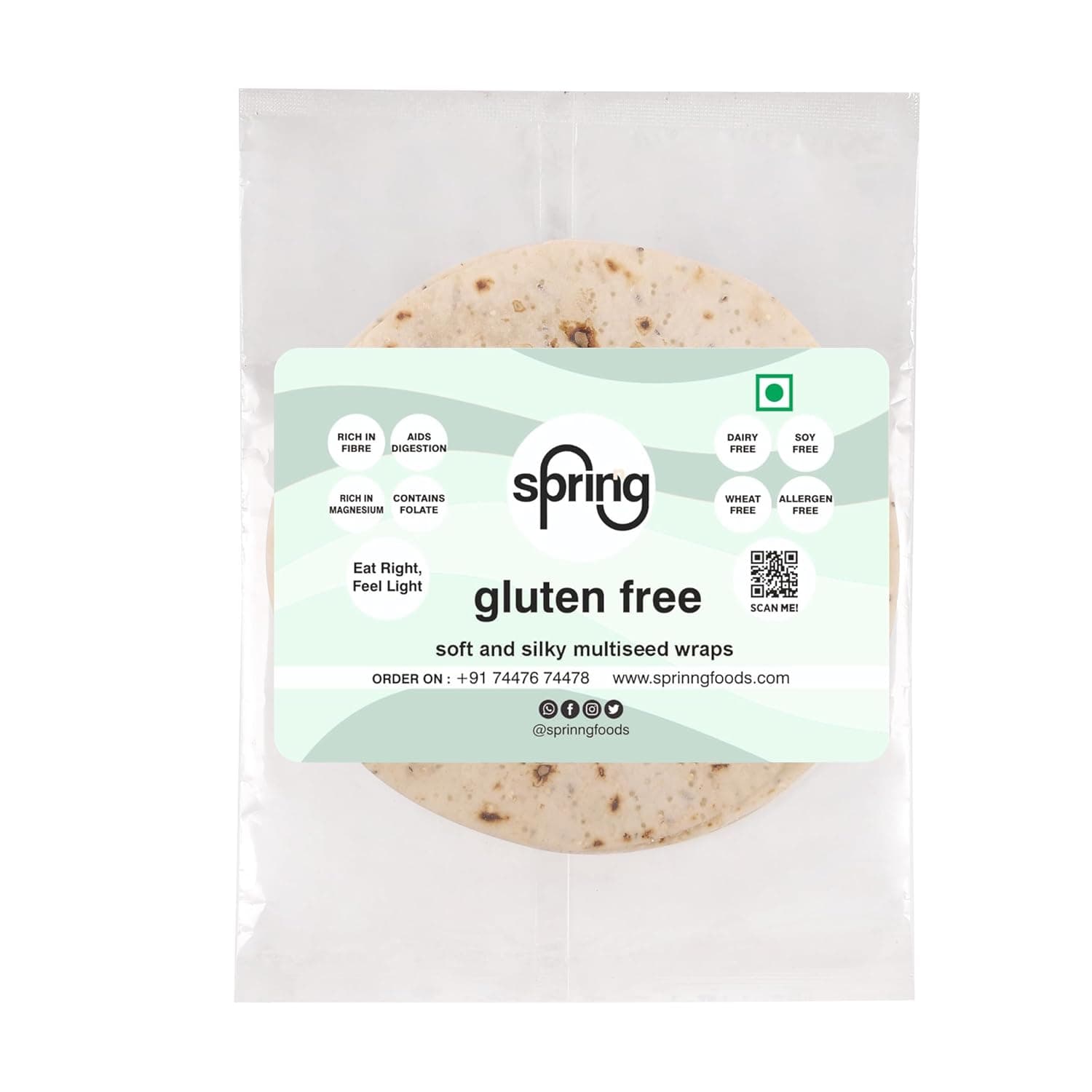 Sprinng Gluten Free Multiseed Wraps